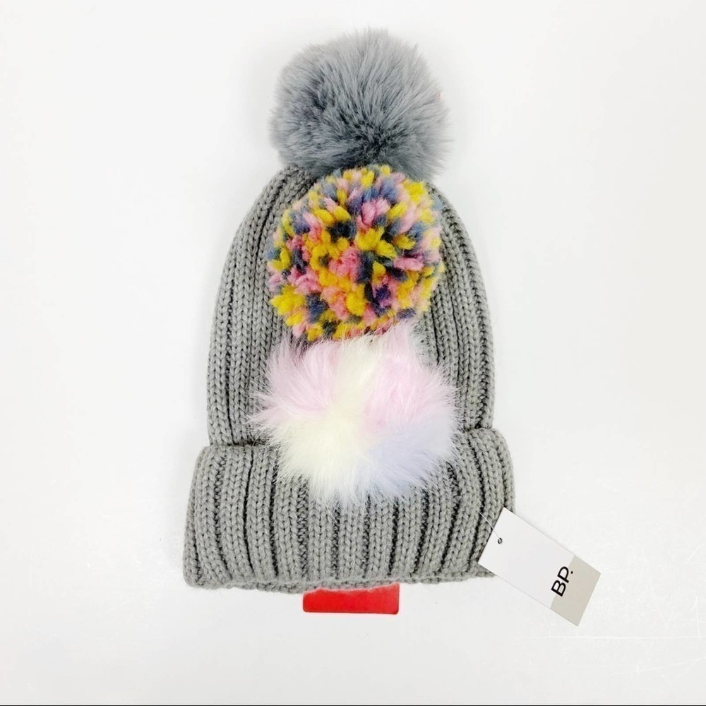 BP Beanie with 3 Interchangeable Poms